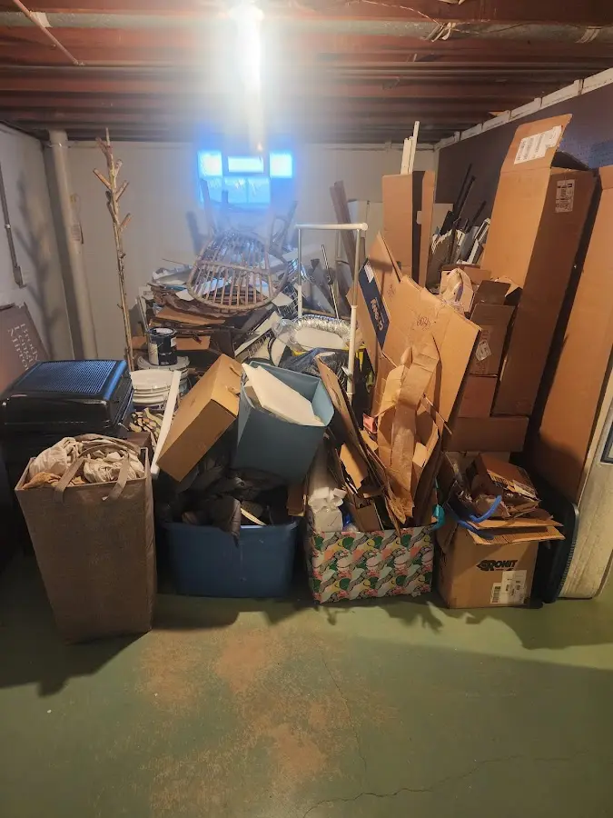 Roll-off dumpster container at job site for Yard Waste Dumpster Rental in Mango